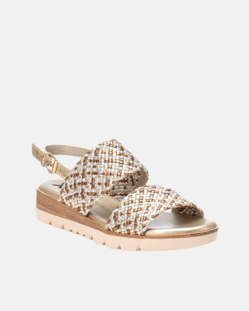  Sandalias Abiertas Mujer XTI Oro 143948