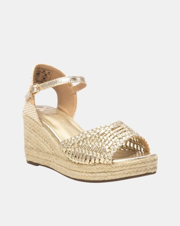  Sandalias Rafia Mujer XTI Oro 143975