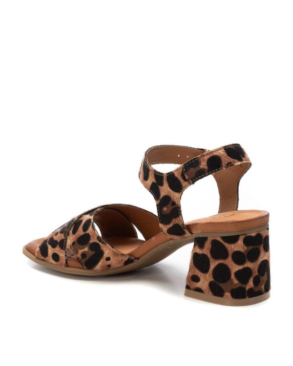 SANDÁLIA animal print De Salto FEMININO CARMELA 162192