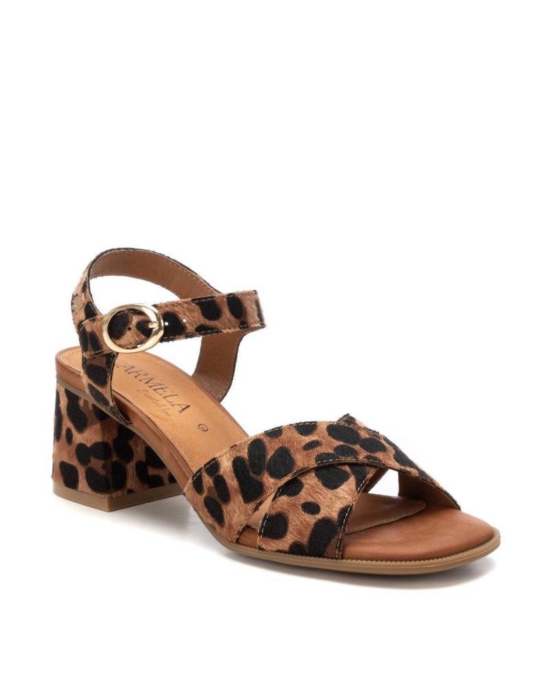 SANDALIA animal print De Tacón DE MUJER CARMELA 162192