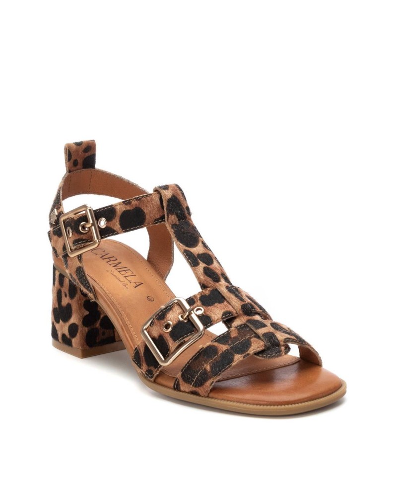 SANDALIA De Tacón DE MUJER animal print leopardo 162421