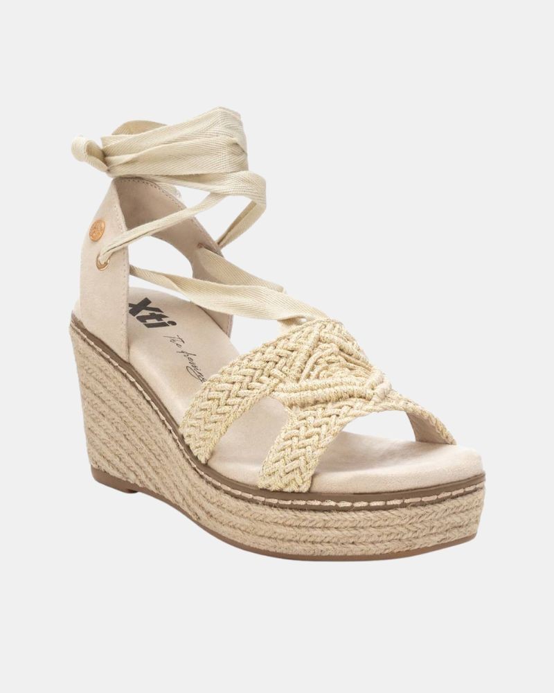  Sandalias Rafia Mujer XTI Hielo 144058