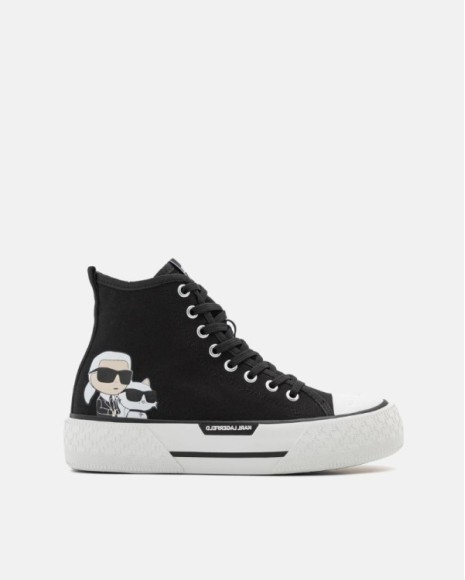 Sapatilhas Altas Mulher Karl Lagerfeld Preto KL60654T KAMPUS MAX III