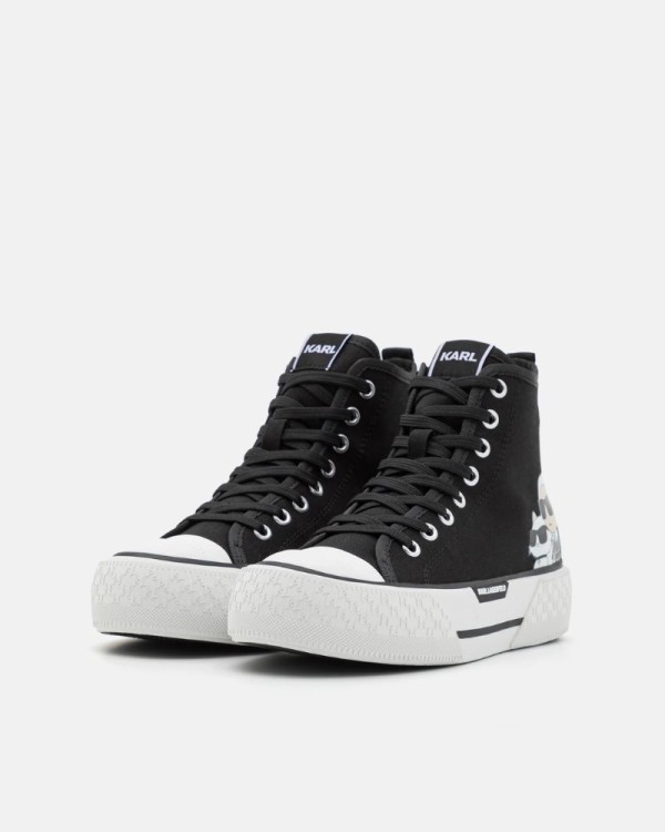 Sapatilhas Altas Mulher Karl Lagerfeld Preto KL60654T KAMPUS MAX III