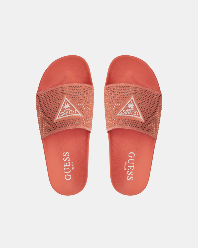 Sandálias Chinelos Mulher GUESS Laranja E4GZ25 BB00F