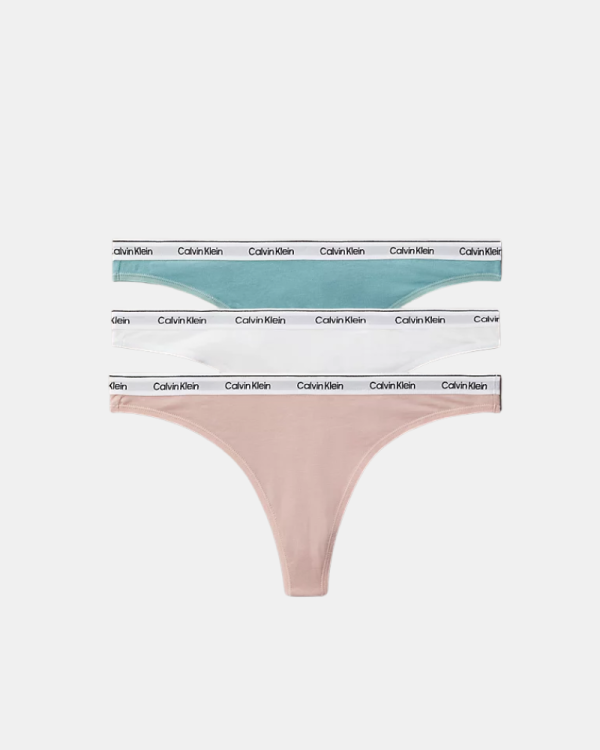 Roupa Interior Parte de Baixo Mulher CALVIN KLEIN Multicolor 000QD5209EPYM THONG 3PK