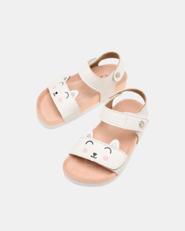  Sandalias Abiertas Infantil GIOSEPPO Blanco 74432 AQUINNAH