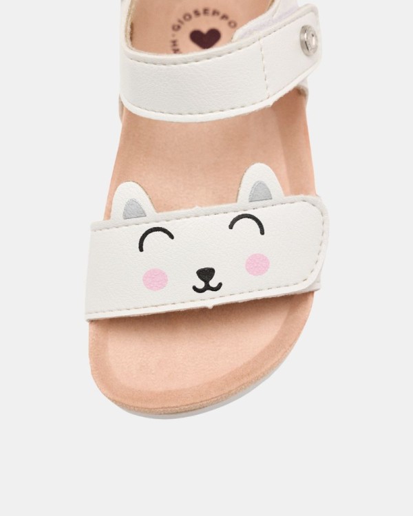 Sandalias Abertas Infantil GIOSEPPO Branco 74432 AQUINNAH
