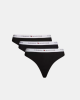  Ropa interior Boxer Mujer TOMMY HILFIGER Negro UW0UW055300SI 3 PACK THONG