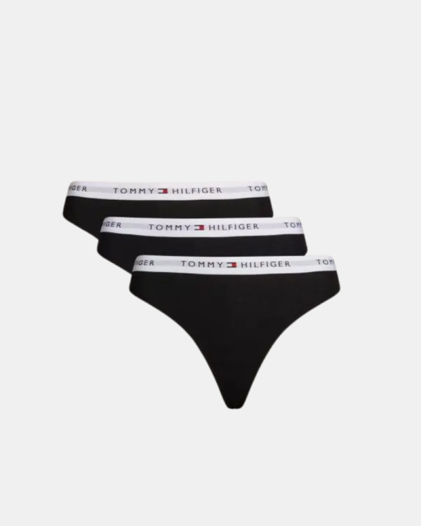 Cuecas Thong TOMMY HILFIGER Preto UW0UW055300SI 3 PACK