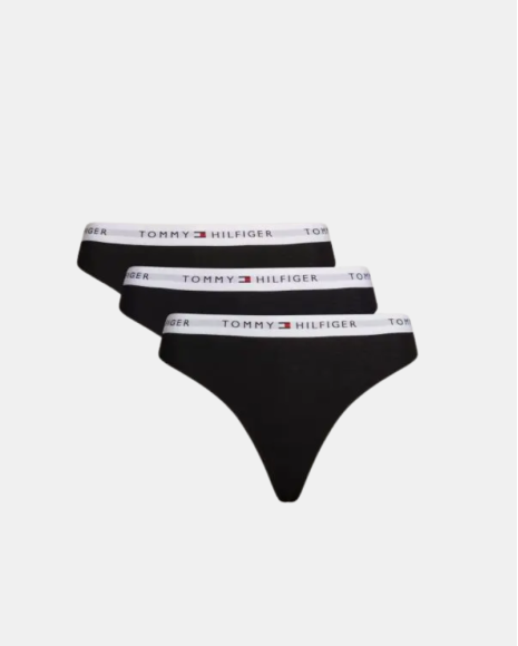 Cuecas Thong TOMMY HILFIGER Preto UW0UW055300SI 3 PACK