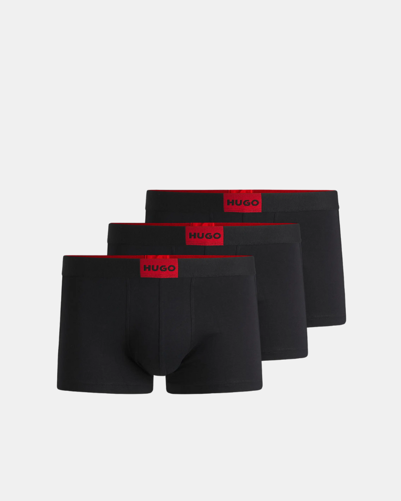 Ropa interior Boxer Hombre HUGO Negro 50532797 TRUNK TRIPLET GALAXY