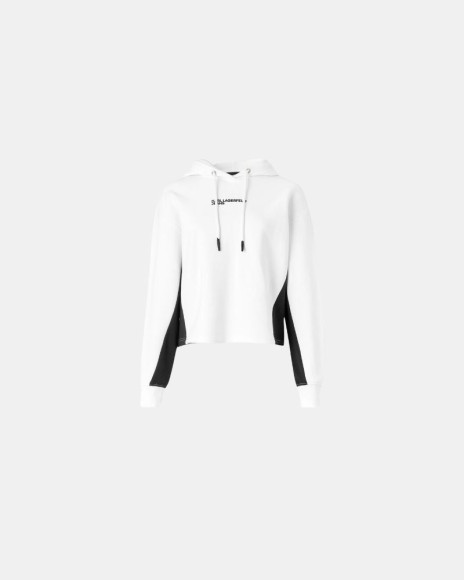Casacos com Capuz Hoodie Mulher Karl Lagerfeld Branco A1W20017