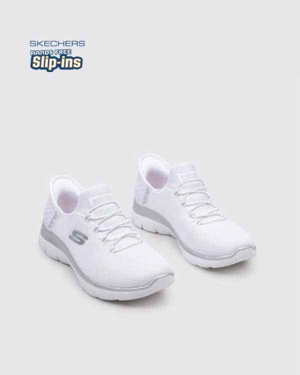 Sapatilhas Baixas Mulher SKECHERS Branco 150123 SLIP INS SUMMITS DIAMOND DREAM