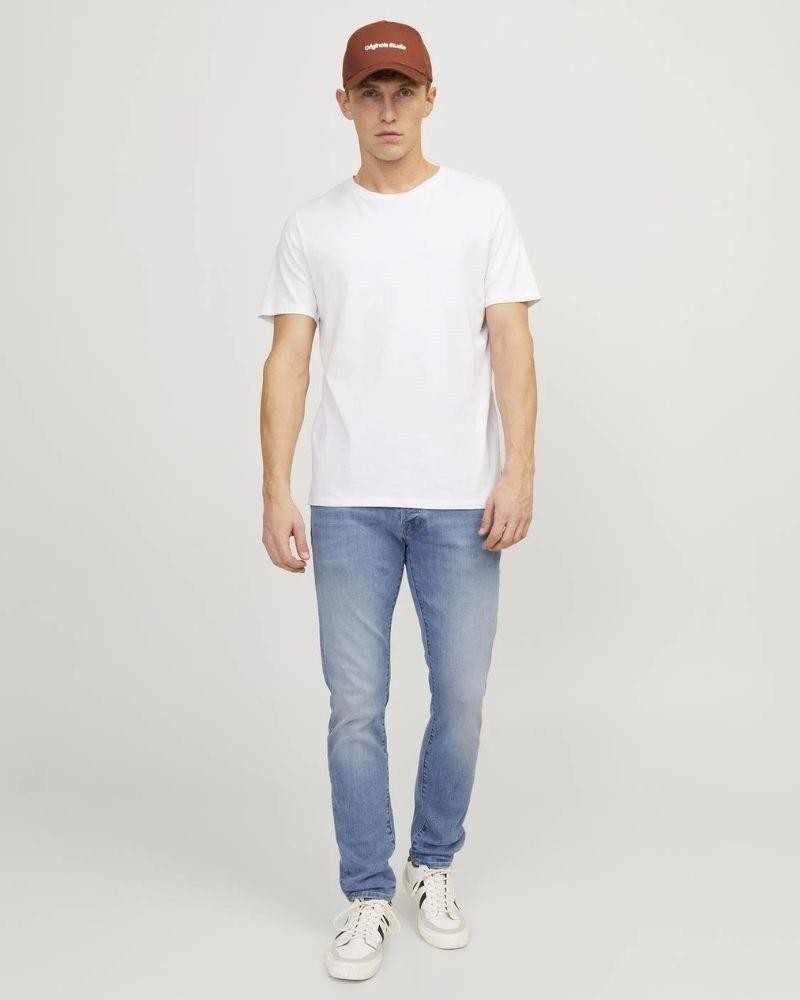 Calças Homem JACK AND JONES Azul 12249197 JJIGLENN