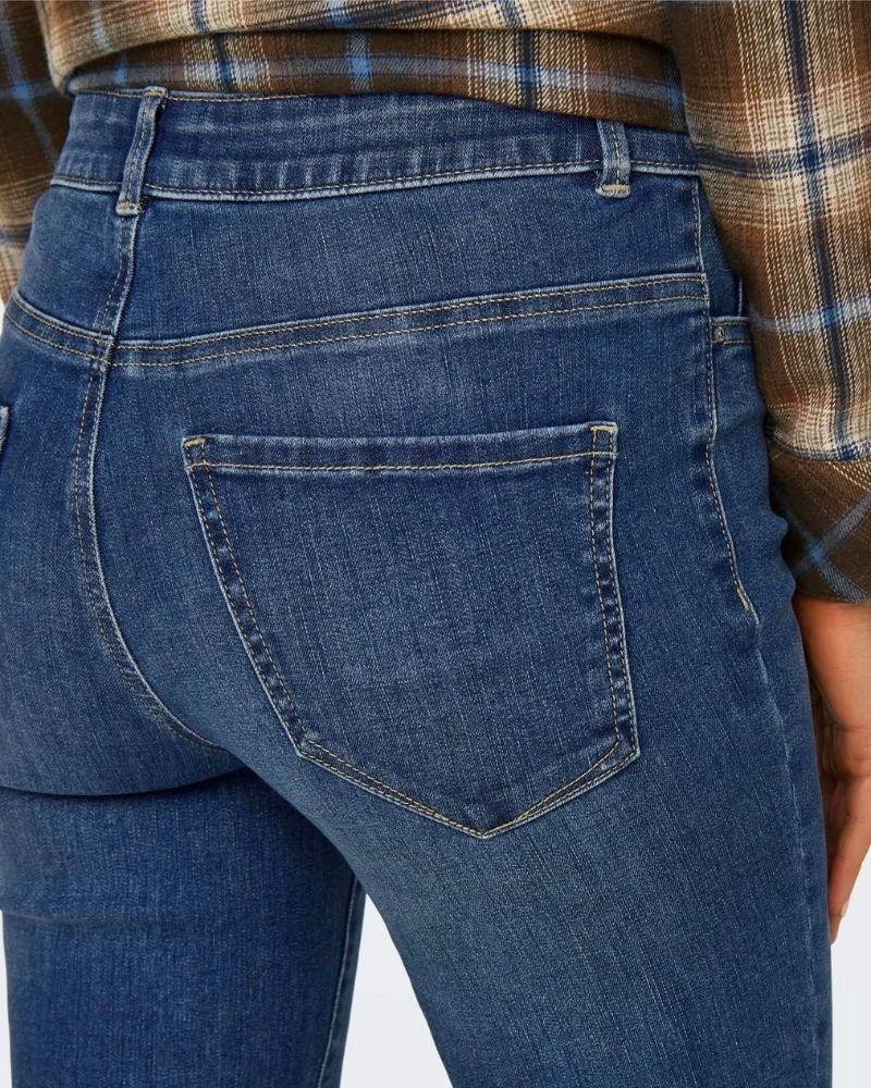 Calças Mulher ONLY Azul 15318462 ONLROSE HW RETRO FLARED