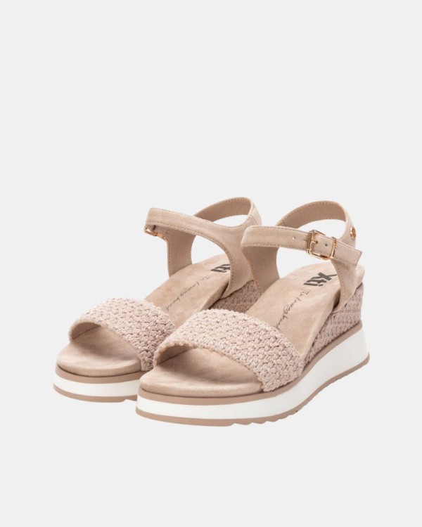  Sandalias Abiertas Mujer XTI Beige 143857