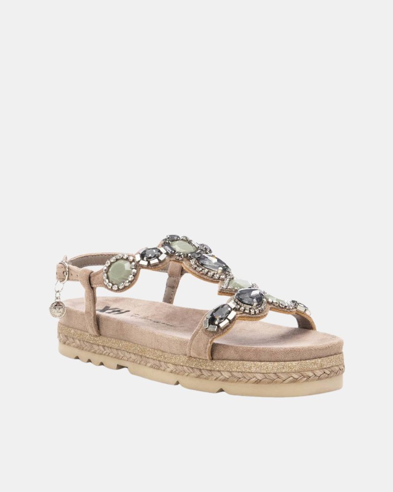  Sandalias Abiertas Mujer XTI Taupe 143996