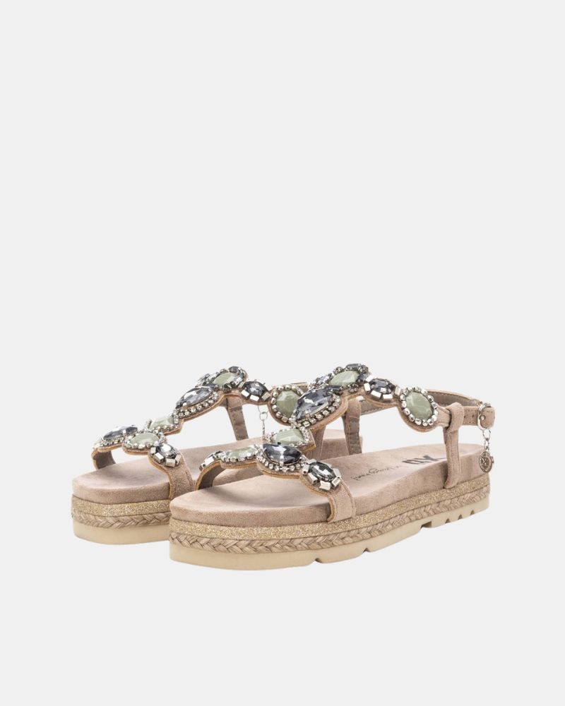  Sandalias Abiertas Mujer XTI Taupe 143996