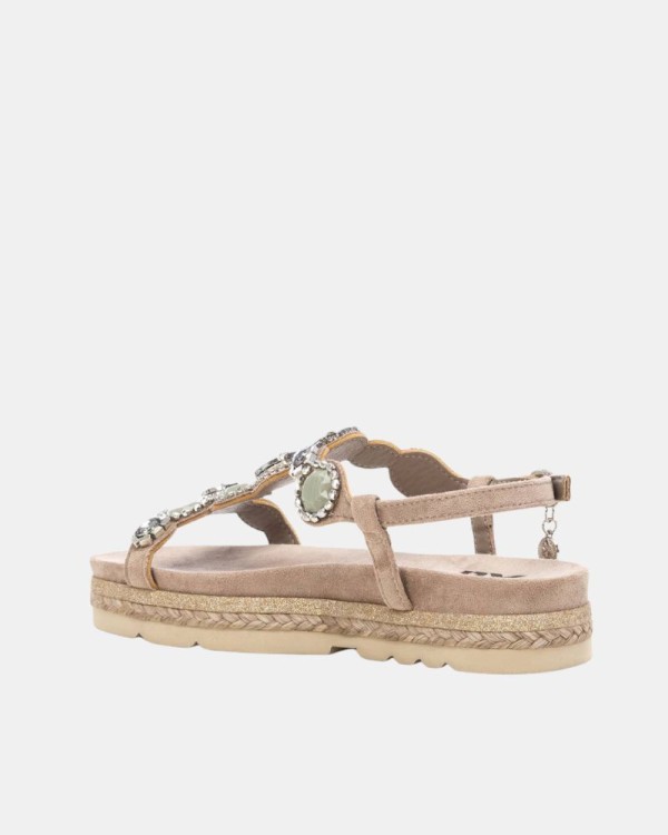  Sandalias Abiertas Mujer XTI Taupe 143996