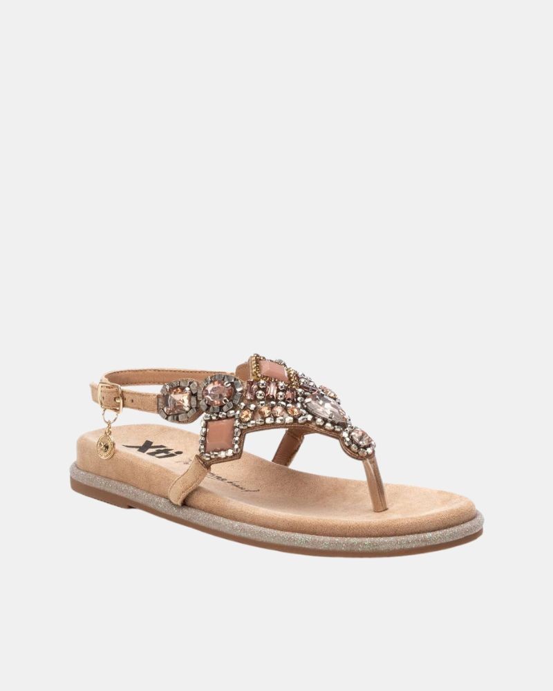  Sandalias Abiertas Mujer XTI Taupe 144017