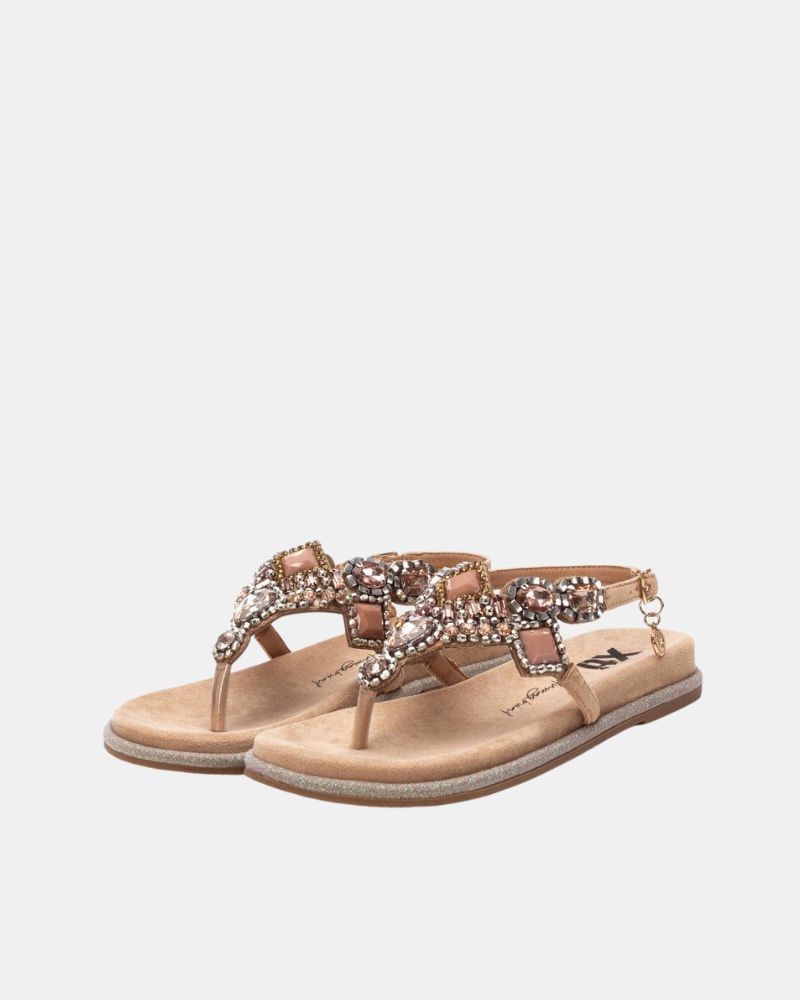 Sandalias Abiertas Mujer XTI Taupe 144017