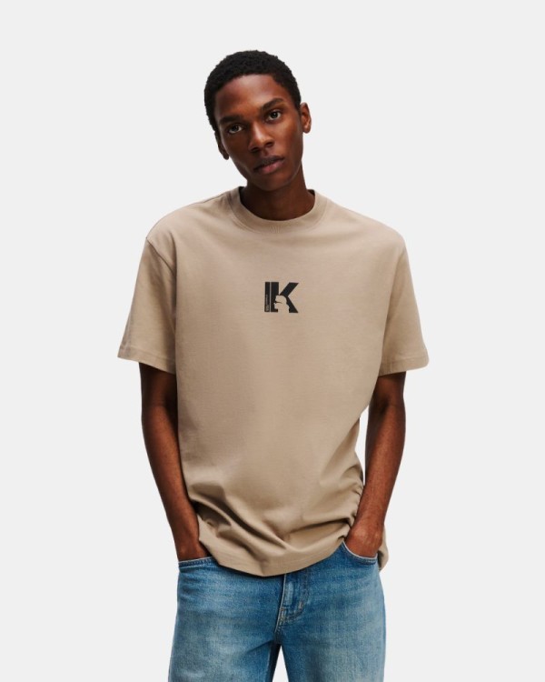  Camisetas Manga corta Hombre Karl Lagerfeld Beige A1M17044