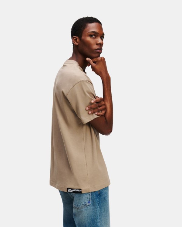 Camisetas Manga corta Hombre Karl Lagerfeld Beige A1M17044