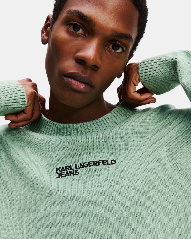 T-shirt de manga comprida Homem Karl Lagerfeld Verde A1M18049