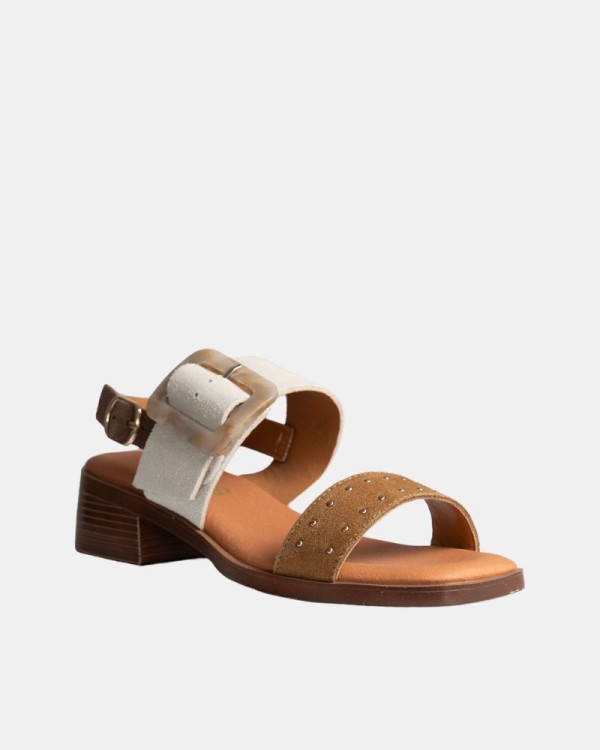  Sandalias Abiertas Mujer RKS Marrón 122433