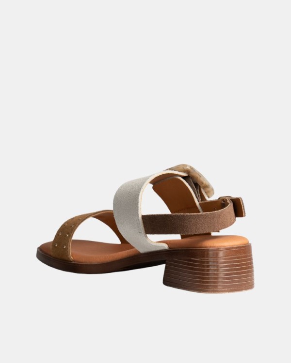  Sandalias Abiertas Mujer RKS Marrón 122433