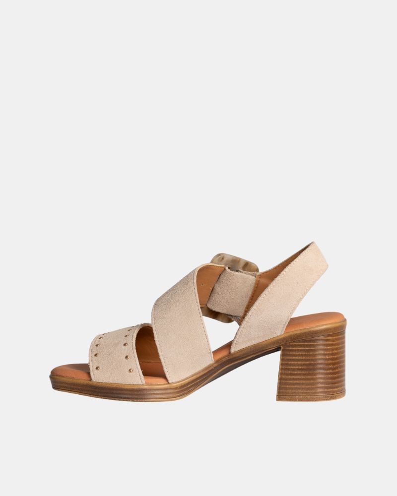 Sandalias Abertas Mulher RKS Bege 122449