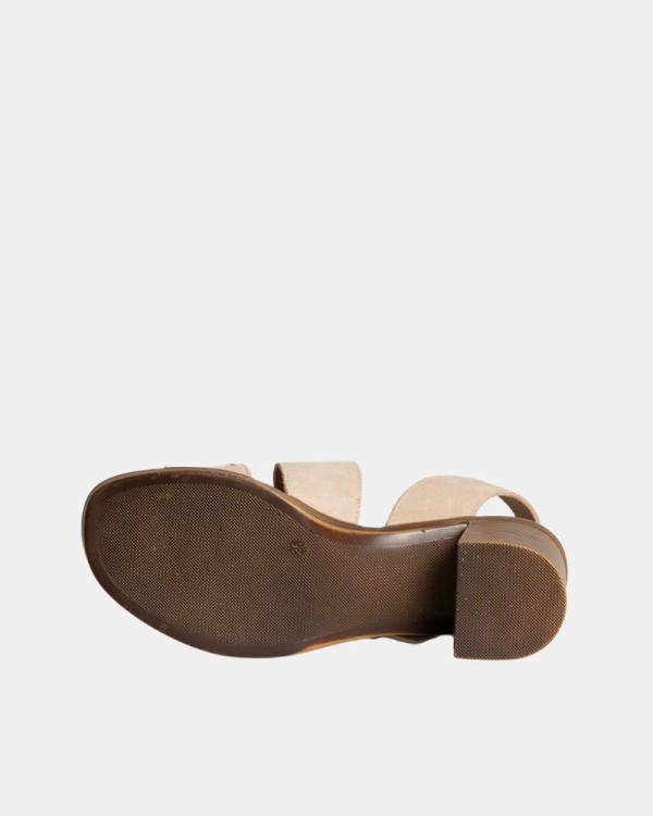  Sandalias Abiertas Mujer RKS Beige 122449