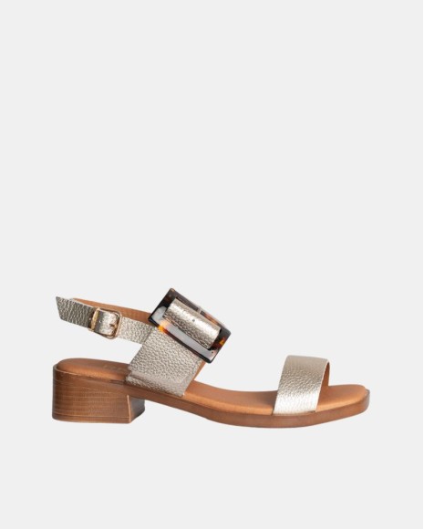  Sandalias Abiertas Mujer RKS Oro 122476