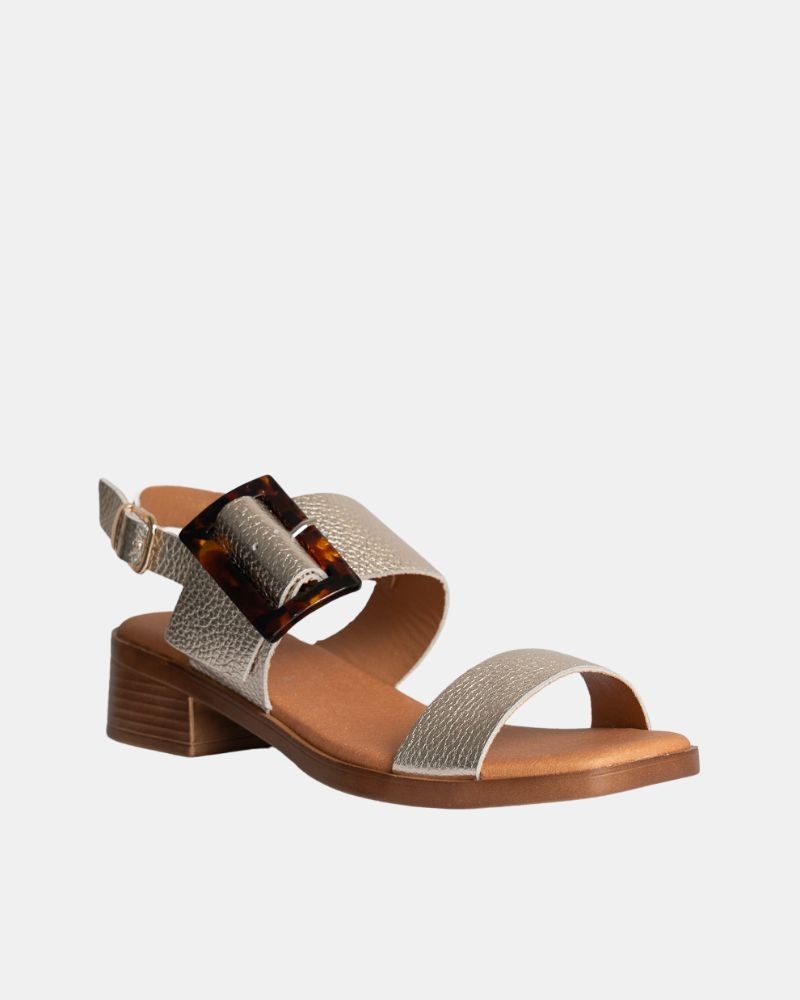 Sandalias Abertas Mulher RKS Ouro 122476