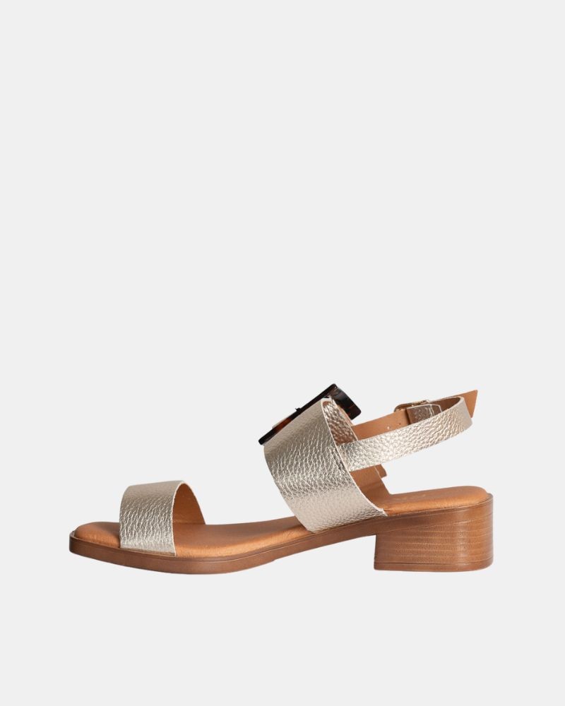  Sandalias Abiertas Mujer RKS Oro 122476
