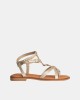 Sandalias Abertas Mulher RKS Ouro 122492