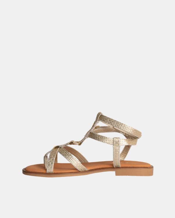 Sandalias Abertas Mulher RKS Ouro 122492