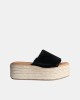  Sandalias Rafia Mujer RKS Negro 122384