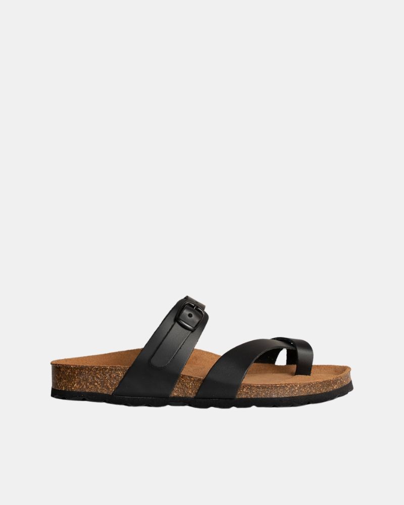  Sandalias De dedo Mujer RKS Negro 3572