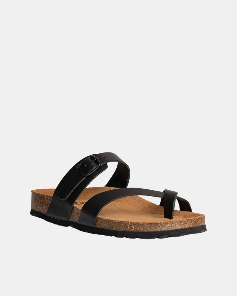  Sandalias De dedo Mujer RKS Negro 3572