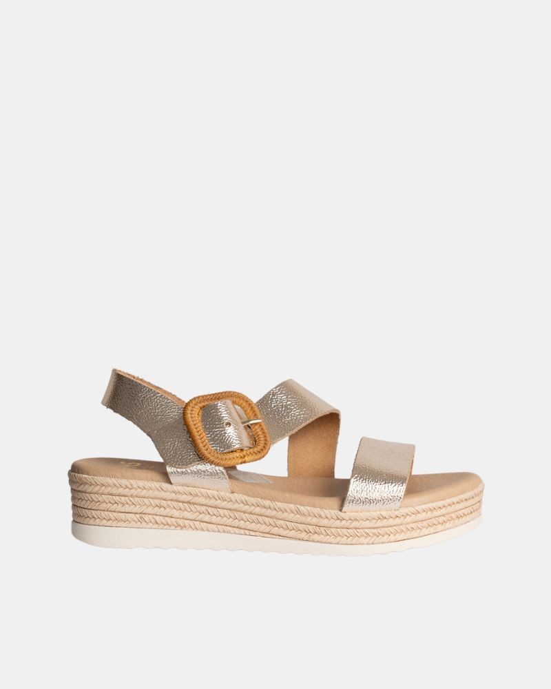 Sandálias Abertas Mulher RKS Dourado 5694