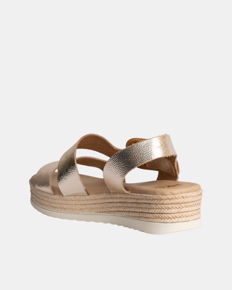  Sandalias Abiertas Mujer RKS Oro 5694