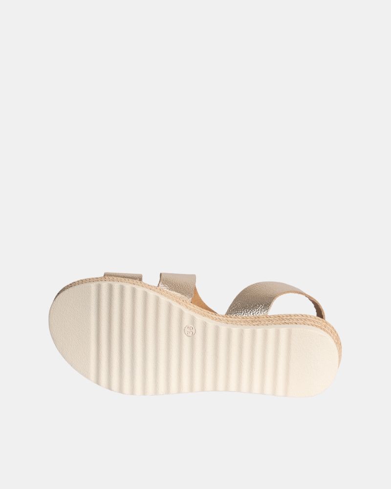  Sandalias Abiertas Mujer RKS Oro 5694