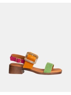  Sandalias Abiertas Mujer RKS Multicolor 122435