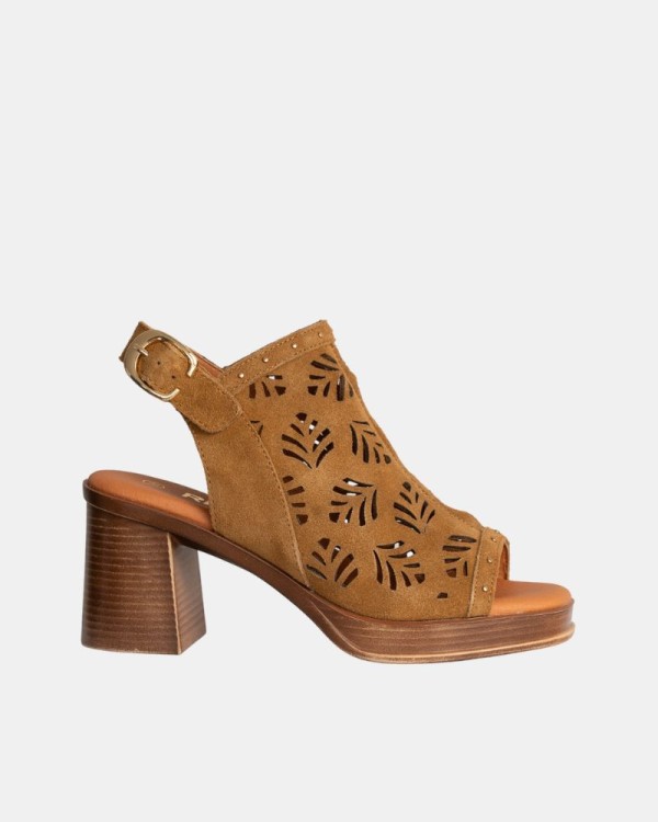  Sandalias Abiertas Mujer RKS Marrón 122474
