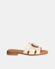 Sandalias Abertas Mulher RKS Beige 3064
