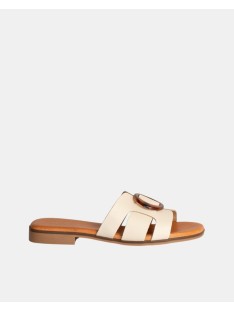  Sandalias Abiertas Mujer RKS Beige 3064