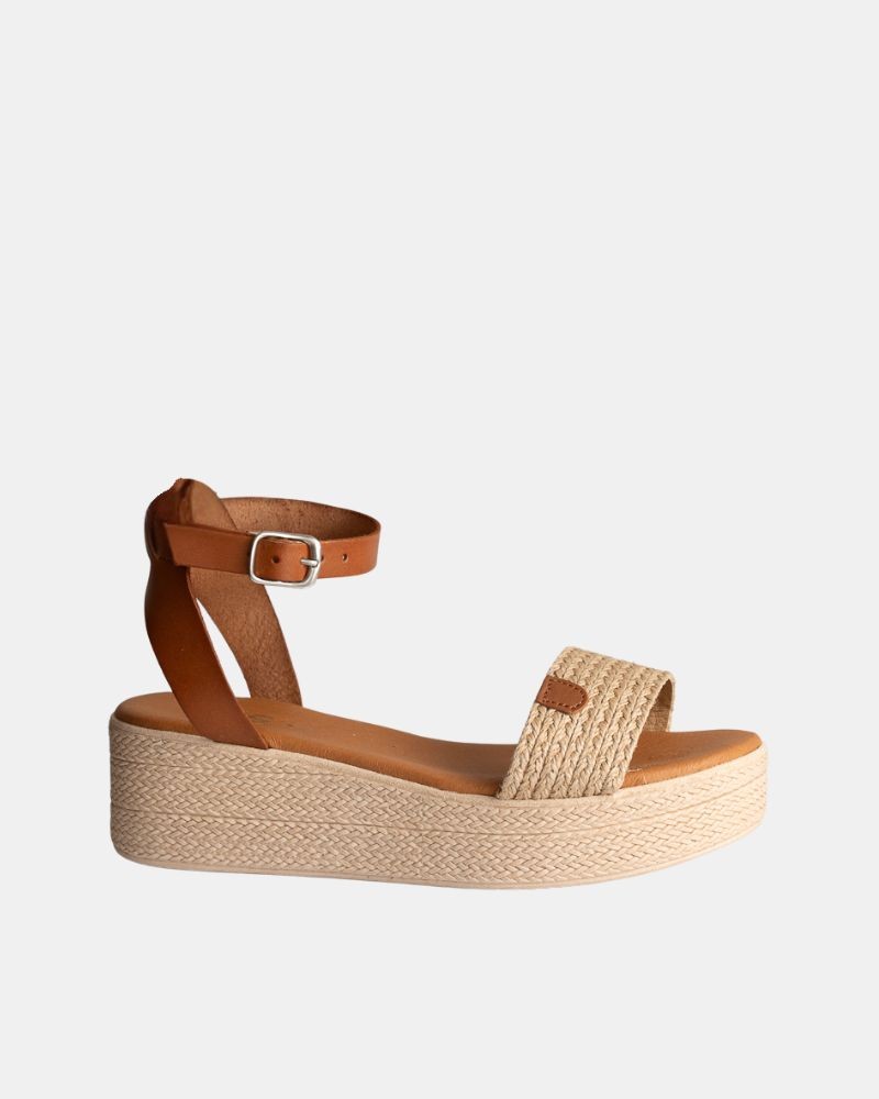  Sandalias Rafia Mujer RKS Beige 5352