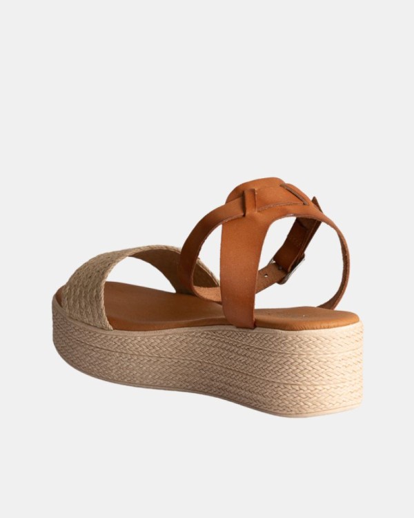  Sandalias Rafia Mujer RKS Beige 5352